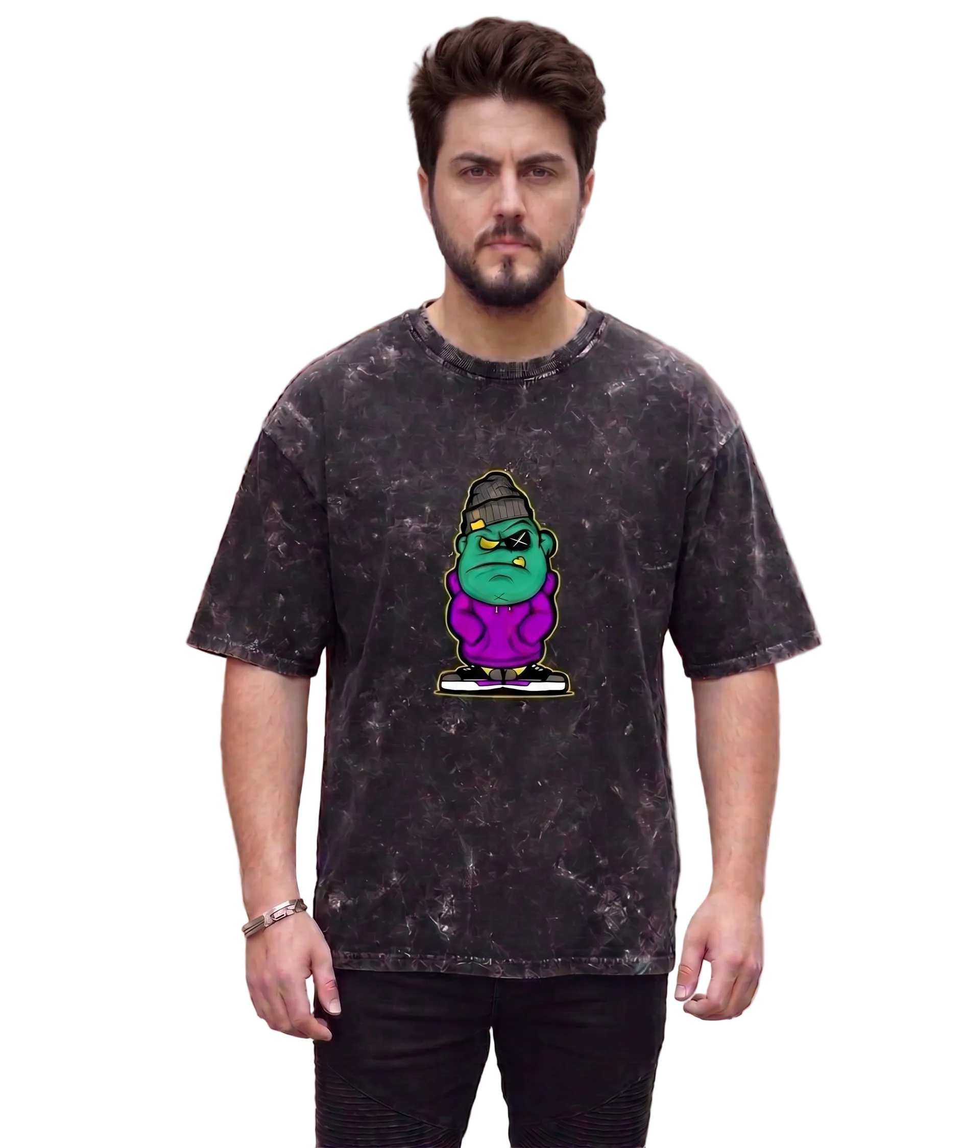 Thugmen Acid Washed Oversized Tee